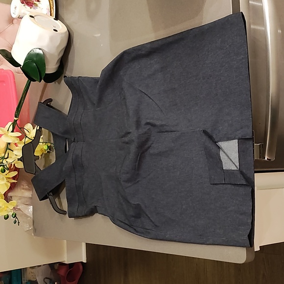 Jessica Howard Cleopatra neck cutout denim dress - Picture 4 of 12